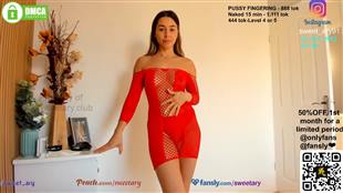 sweet_ary Red Dress Strip Chaturbate