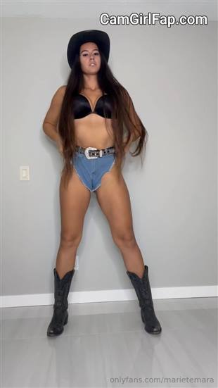 MarieTemara Cowgirl Striptease Onlyfans