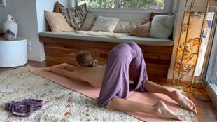 MilaSobolov Morning Yoga Dildo Cum Onlyfans